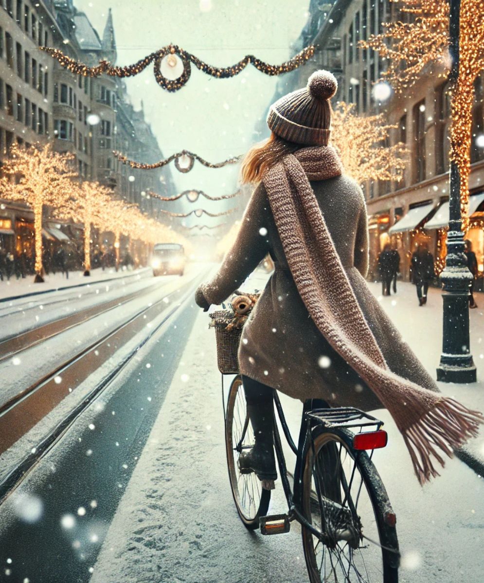 Rouler à vélo en hiver